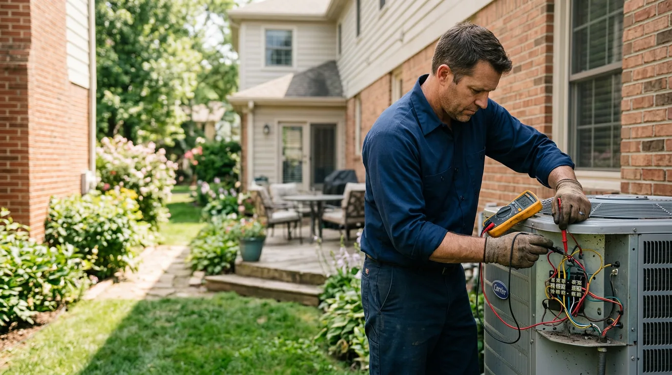 HVAC technician working near Church Hill, TN